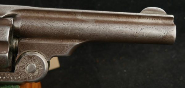 079-0323-7067, Smith and Wesson New Model #3 SA with period western style engraving. BUY NOW - Image 5