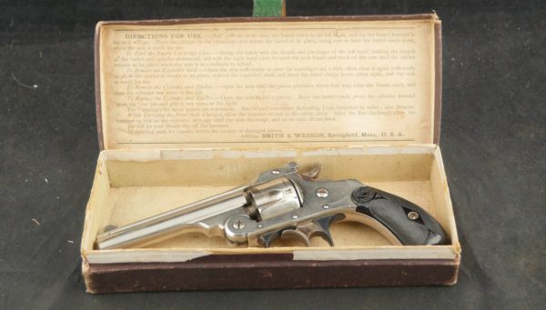 079-0323-8240, Smith and Wesson .32 DA, 5 shot in original box. BUY NOW