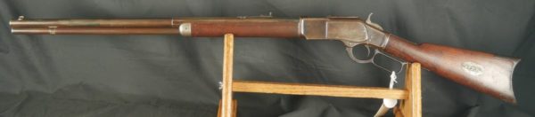 079-0323-8243, Winchester M-1873 44-40 2nd Model Rifle with presentation medallions on the butt stock. BUY NOW