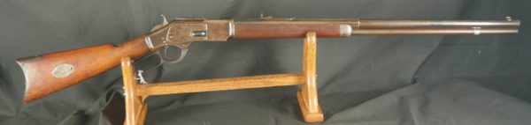 079-0323-8243, Winchester M-1873 44-40 2nd Model Rifle with presentation medallions on the butt stock. BUY NOW - Image 3