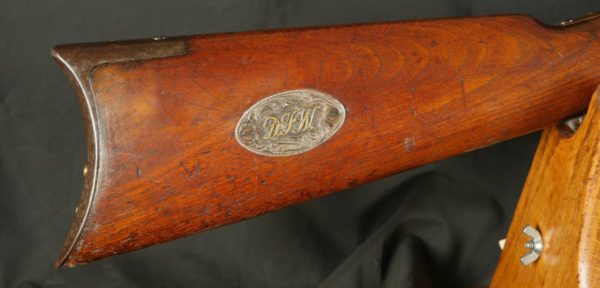 079-0323-8243, Winchester M-1873 44-40 2nd Model Rifle with presentation medallions on the butt stock. BUY NOW - Image 18