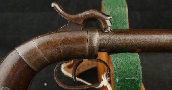 079-0323-8255, Allen and Wheelock double barrel pistol. BLOWOUT - Image 6