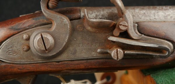 079-0923- 8291 , SHARPE, English Flint Trade Pistol, Flat lock-plate. BLOWOUT - Image 13