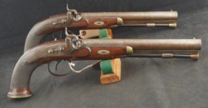 GR79-0223-4567, Pair of English Single Shot Percussion Pistol maker, POTTS. BUY NOW