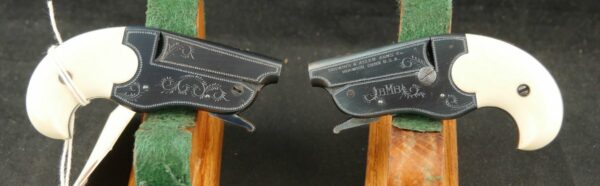 079-0523-8349, Case Pair of Hopkins and Allen "Parrots Beak" Vest Pocket Pistols. BUY NOW - Image 9