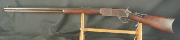 079-0923-8403A, Early Winchester 2nd M-1876 Rifle with Thumb Print Dust Cover. BUY NOW - Image 24