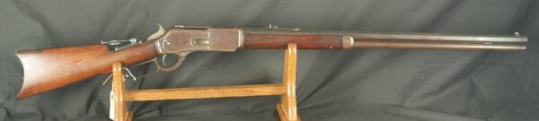 079-0923-8403A, Early Winchester 2nd M-1876 Rifle with Thumb Print Dust Cover. BUY NOW - Image 10