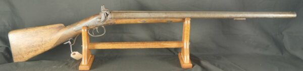 079-0723-8369, Mortimer English Double Barrel Percussion Shotgun in 10 gauge. BLOWOUT