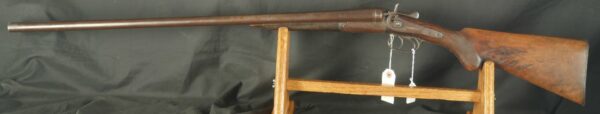 079-0823-8537, T. Barker Double Barrel Shotgun 30 inch barrel in 12 gauge. BLOWOUT