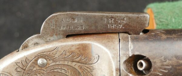 079-0823-8518, RARE ELLS PATENT .31 CAL PERCUSSION POCKET REVOLVER. BUY NOW - Image 5