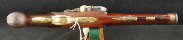 GR-0923-4863, Brass Mounted Canon Barrel Flint Pistol. BLOWOUT - Image 2