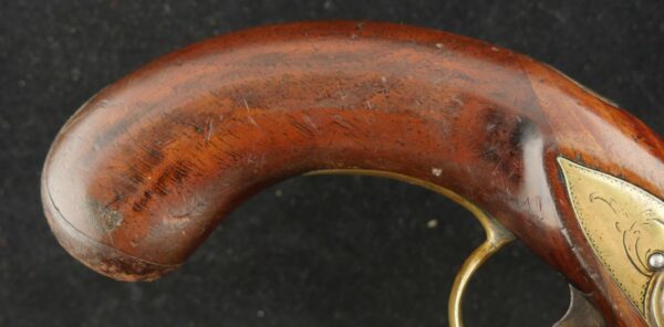 GR-0923-4863, Brass Mounted Canon Barrel Flint Pistol. BLOWOUT - Image 7