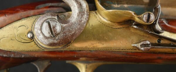 GR-0923-4863, Brass Mounted Canon Barrel Flint Pistol. BLOWOUT - Image 8