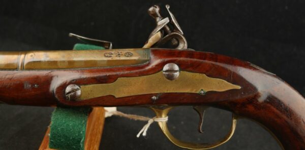 GR-0923-4863, Brass Mounted Canon Barrel Flint Pistol. BLOWOUT - Image 13