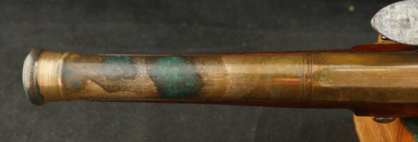 GR-0923-4863, Brass Mounted Canon Barrel Flint Pistol. BLOWOUT - Image 15