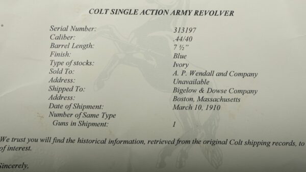 GR-0823-4887, Exceptional Colt Model 1873 Single Action Army. 44-40. BUY NOW - Image 34