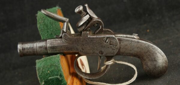 GR-1123-4966, Pair of small size all metal single shot English pistols, box lock style. BUY NOW - Image 2