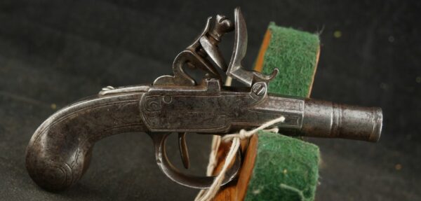GR-1123-4966, Pair of small size all metal single shot English pistols, box lock style. BUY NOW - Image 6