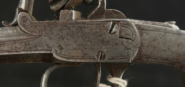 GR-1123-4966, Pair of small size all metal single shot English pistols, box lock style. BUY NOW - Image 12
