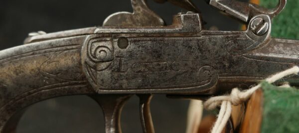 GR-1123-4966, Pair of small size all metal single shot English pistols, box lock style. BUY NOW - Image 21