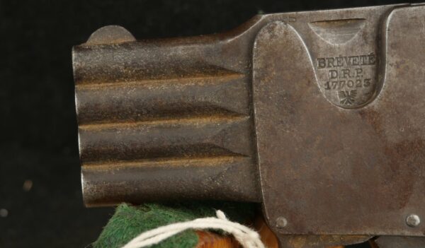 079-0324-8633, German Brevete Reform Pistol, with 4 superimposed barrels. BLOWOUT - Image 12