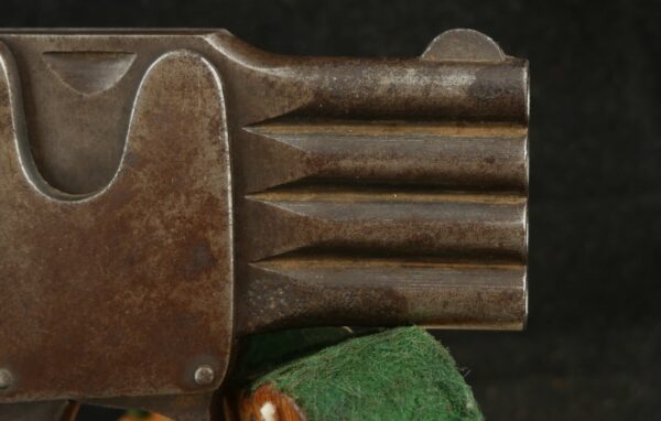 079-0324-8633, German Brevete Reform Pistol, with 4 superimposed barrels. BLOWOUT - Image 6