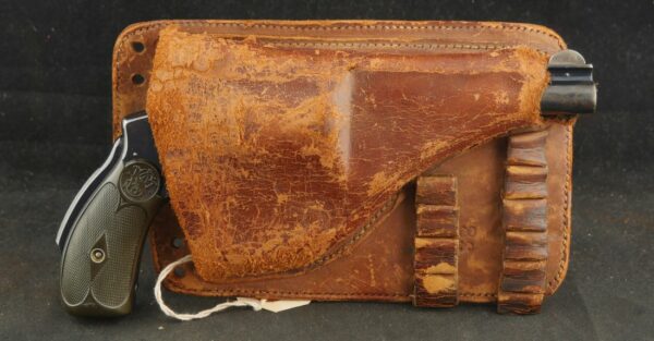 GR-0324-6002, Excellent Smith & Wesson .38 Safety Hammerless. In holster. BUY NOW - Image 2