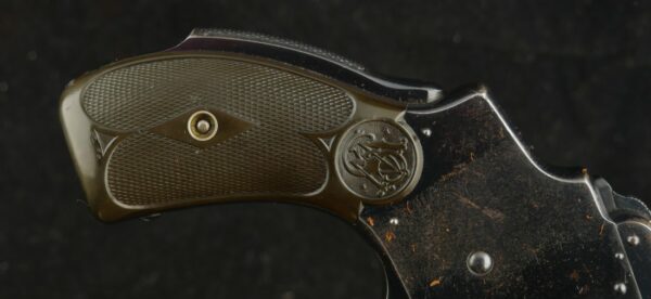 GR-0324-6002, Excellent Smith & Wesson .38 Safety Hammerless. In holster. BUY NOW - Image 10