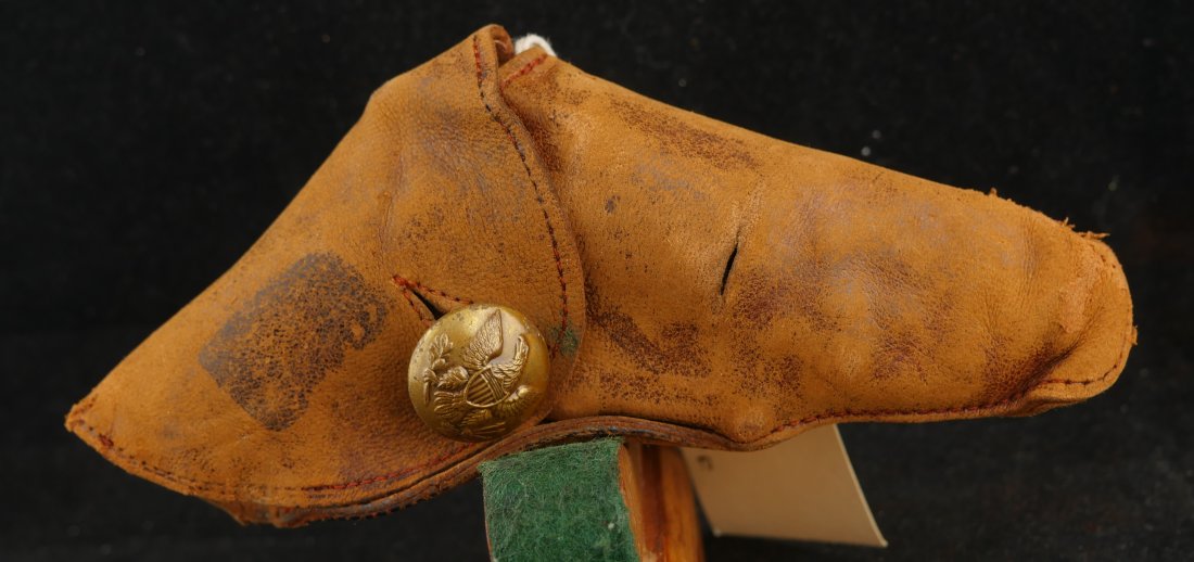 GR-0324-6015, Very small ,22 cal RF Belgian DA Revolver in period flap. BLOWOUT