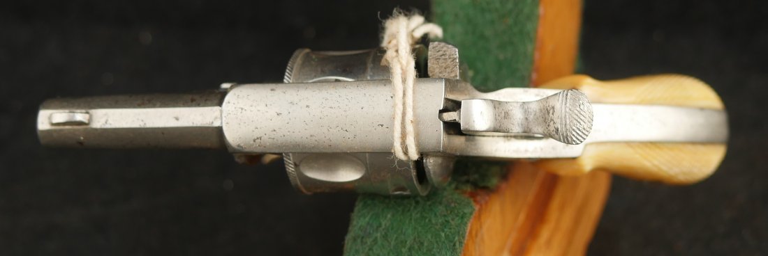 GR-0324-6015, Very small ,22 cal RF Belgian DA Revolver in period flap. BLOWOUT - Image 5