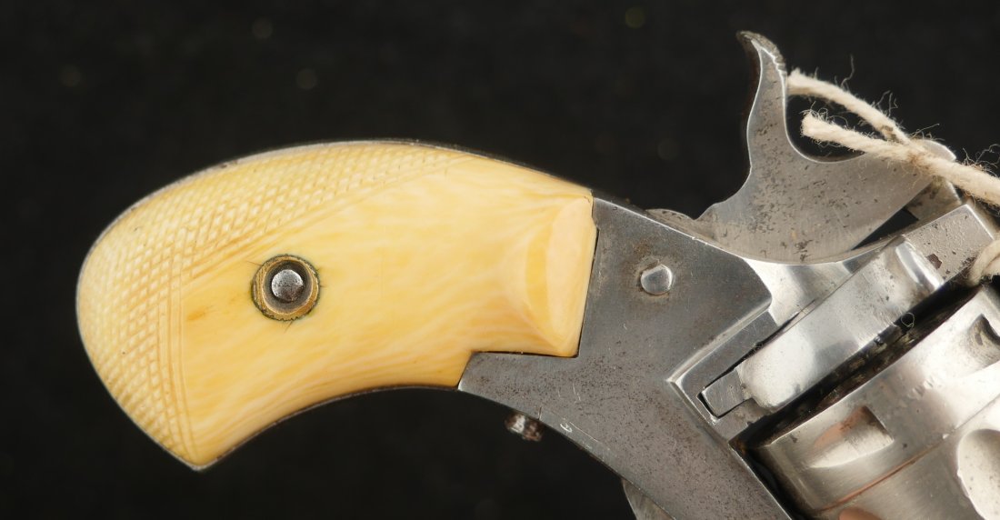 GR-0324-6015, Very small ,22 cal RF Belgian DA Revolver in period flap. BLOWOUT - Image 12