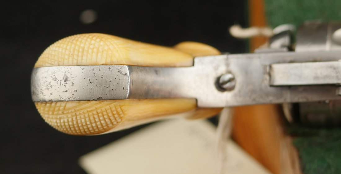 GR-0324-6015, Very small ,22 cal RF Belgian DA Revolver in period flap. BLOWOUT - Image 14