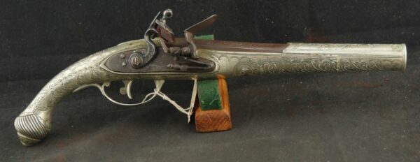 GR-0124-4969, Silver Stocked Ottoman Empire Single Shot. German Silver. BUY NOW