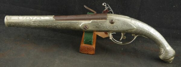 GR-0124-4969, Silver Stocked Ottoman Empire Single Shot. German Silver. BUY NOW - Image 2