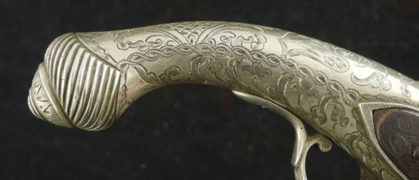 GR-0124-4969, Silver Stocked Ottoman Empire Single Shot. German Silver. BUY NOW - Image 7