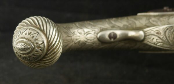 GR-0124-4969, Silver Stocked Ottoman Empire Single Shot. German Silver. BUY NOW - Image 8