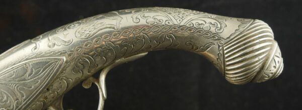 GR-0124-4969, Silver Stocked Ottoman Empire Single Shot. German Silver. BUY NOW - Image 13