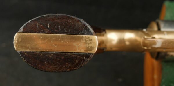 GR-0424-6078, Early Brass Framed Prescott Belt Revolver. Prototype or an expert period gunsmith conversion. BLOWOUT - Image 11