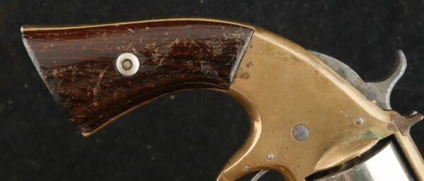 GR-0424-6078, Early Brass Framed Prescott Belt Revolver. Prototype or an expert period gunsmith conversion. BLOWOUT - Image 7