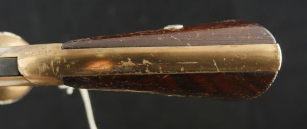GR-0424-6078, Early Brass Framed Prescott Belt Revolver. Prototype or an expert period gunsmith conversion. BLOWOUT - Image 18