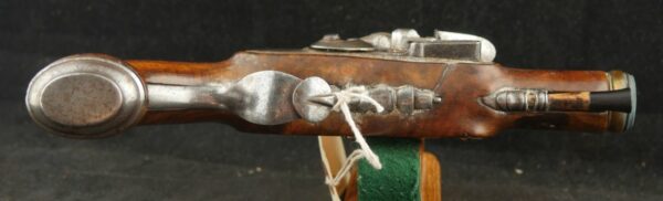 GR-0524-6238, Unmarked Flint Pistol with brass cannon barrel. BLOWOUT - Image 2