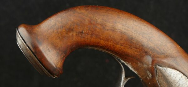 GR-0524-6238, Unmarked Flint Pistol with brass cannon barrel. BLOWOUT - Image 7