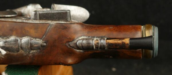GR-0524-6238, Unmarked Flint Pistol with brass cannon barrel. BLOWOUT - Image 8
