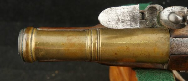 GR-0524-6238, Unmarked Flint Pistol with brass cannon barrel. BLOWOUT - Image 14