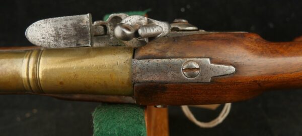 GR-0524-6238, Unmarked Flint Pistol with brass cannon barrel. BLOWOUT - Image 15