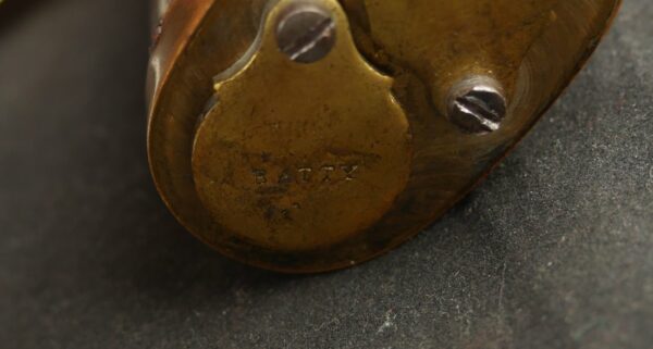 GR-1024-6252A, Fine Condition Batty Marked Triple Compartmented Pistol Flask. BLOWOUT - Image 3