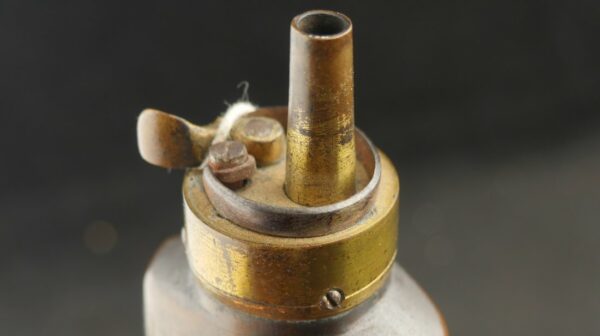 GR-1024-6252A, Fine Condition Batty Marked Triple Compartmented Pistol Flask. BLOWOUT - Image 4