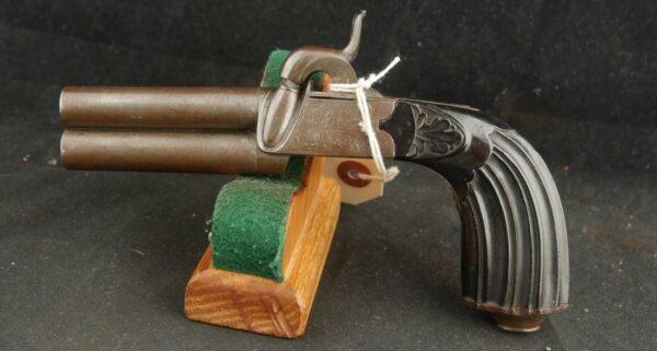GR-0624-6237, Belgian Double Over and Under Barrel Percussion Pistol. BLOWOUT - Image 5