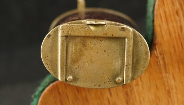 GR-0624-6252D, Small Size 3 compartment brass flask with leather wrap. BUY NOW - Image 6