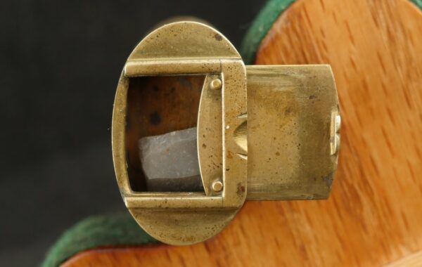 GR-0624-6252D, Small Size 3 compartment brass flask with leather wrap. BUY NOW - Image 8